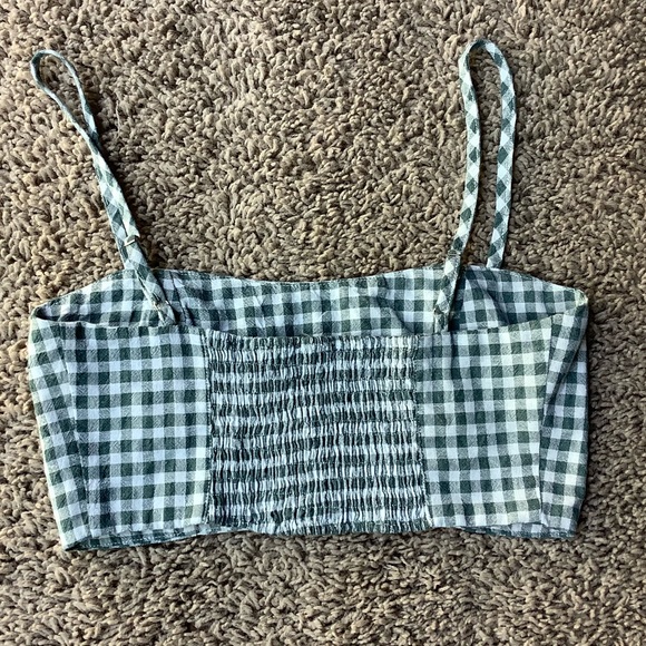 Brandy Melville Austin Gingham Halter Crop Top, OS - Picture 4 of 6